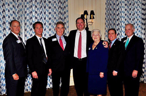 Group photo that includes Marine Bank & Trust President, Bill Kelley