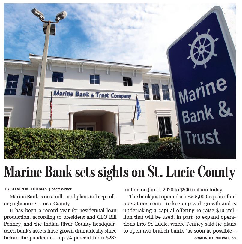 Marine Bank Article Screenshot